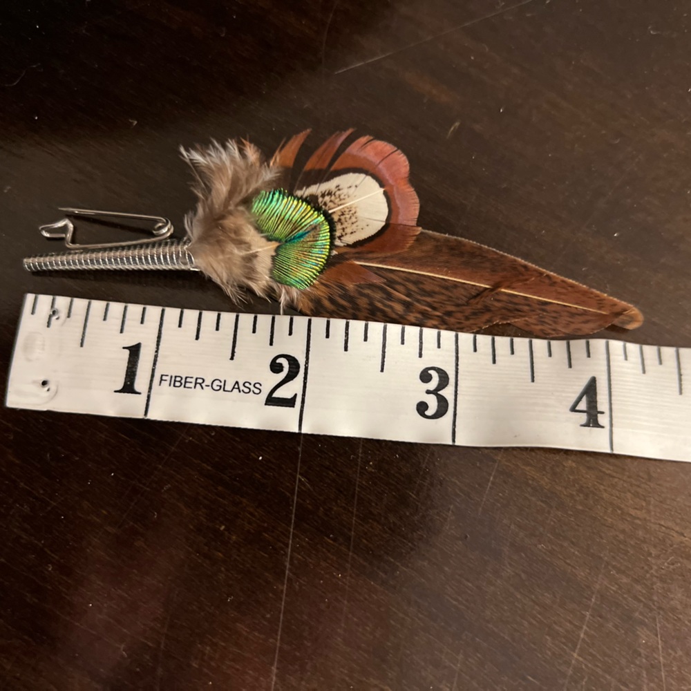 Feather Hat Pin - Picture 3 of 4